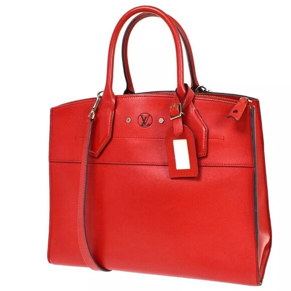 authenticity guaranteed LOUIS VUITTON City Steamer MM 2Way Shoulder Hand Bag - Picture 1 of 16